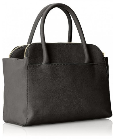 Women's Katherine Compartment Satchel Black $30.03 Shoulder Bags