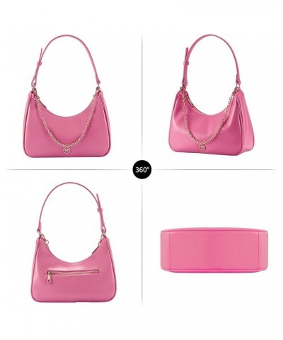 forearm bag ladies small shoulder bag black handbag crossbody leather shoulder bag Pink $34.79 Shoulder Bags