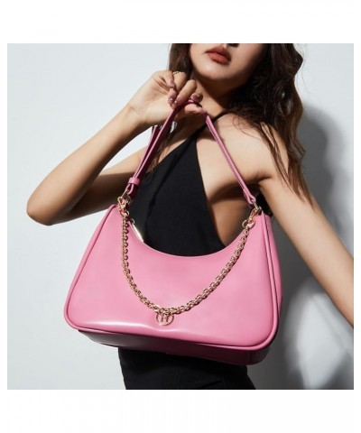 forearm bag ladies small shoulder bag black handbag crossbody leather shoulder bag Pink $34.79 Shoulder Bags