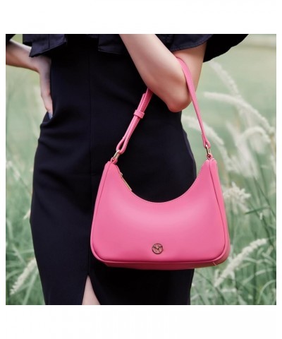 forearm bag ladies small shoulder bag black handbag crossbody leather shoulder bag Pink $34.79 Shoulder Bags