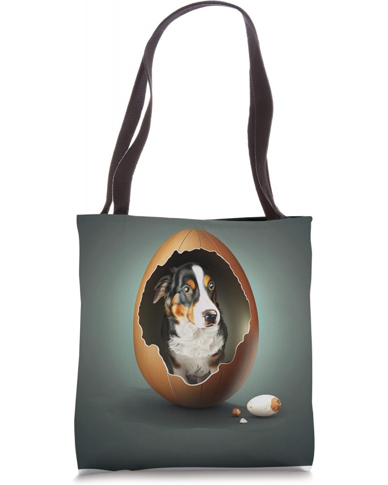 Funny dog in the egg Design dog owner Humor Sarcastic puppie Tote Bag $10.37 Totes