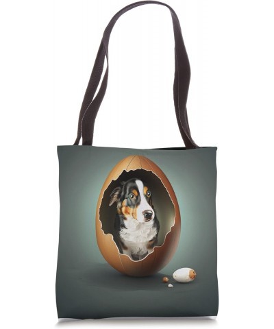 Funny dog in the egg Design dog owner Humor Sarcastic puppie Tote Bag $10.37 Totes