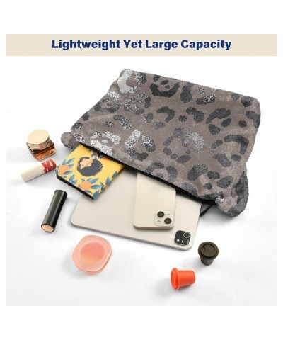 Women Boho Handbag Leopard Animal Print Elegant Foil Underarm Bag Tote Bag Shoulder Bag Crossbody Bag Fluffy Cell Phone Purse...