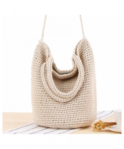 Lovely Bag Summer Straw Wallet Half Round Messenger Bag Small Mobile Phone Bag Purse Beige White $27.48 Totes