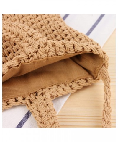 Lovely Bag Summer Straw Wallet Half Round Messenger Bag Small Mobile Phone Bag Purse Beige White $27.48 Totes