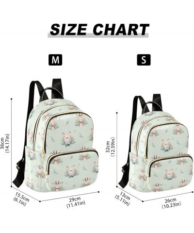 Mini Backpack for Women, Cute Wild Deer Bear Travel Backpack Purse for Ladies, Small Bookbag Daypack Shoulder Bag S Multi1193...