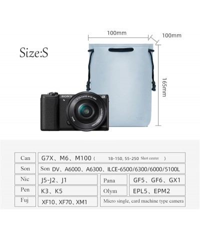 Camera Lens Pouch DSLR Camera Lens Pouch Bag Soft Protective Case PU Camera bag Small Blue $17.43 Totes