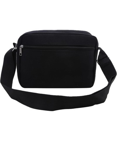 Atmneris Canvas Messenger Bag for Women Men Travel Shoulder Purse Bag Casual Crossbody Bag Vintage Satchel Bag Black $6.92 Cr...