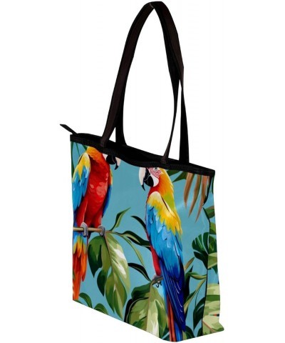 The Tote Bag For Women,Purses For Women,Handbags For Women,Birds Tropical Leaf Parrot Handbags $13.45 Totes