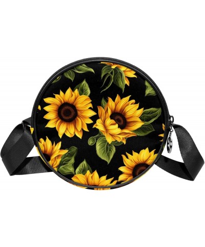 Crossbody Bags for Women,Crossbody Bag Men,Small Sling Bag,Art Style Sunflower,Crossbody Purse $11.31 Crossbody Bags