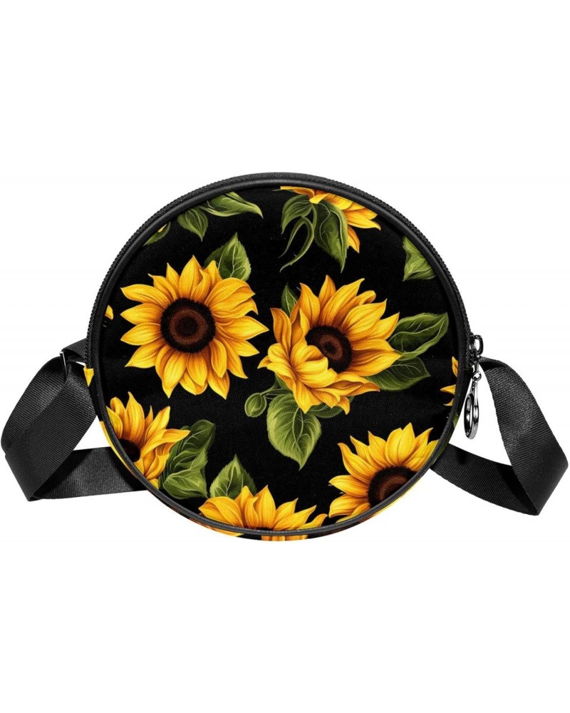 Crossbody Bags for Women,Crossbody Bag Men,Small Sling Bag,Art Style Sunflower,Crossbody Purse $11.31 Crossbody Bags