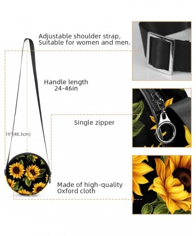 Crossbody Bags for Women,Crossbody Bag Men,Small Sling Bag,Art Style Sunflower,Crossbody Purse $11.31 Crossbody Bags