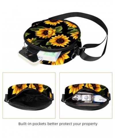 Crossbody Bags for Women,Crossbody Bag Men,Small Sling Bag,Art Style Sunflower,Crossbody Purse $11.31 Crossbody Bags