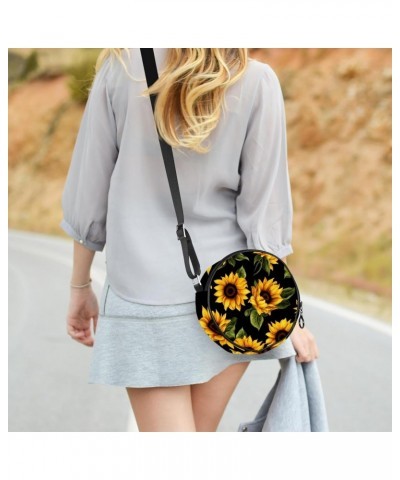 Crossbody Bags for Women,Crossbody Bag Men,Small Sling Bag,Art Style Sunflower,Crossbody Purse $11.31 Crossbody Bags