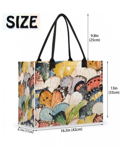 Butterfly Wings Cute Tote Bag with Digital Printing | Multi-Surface Design | Interior Pockets & Exterior Buttons | Ideal for ...