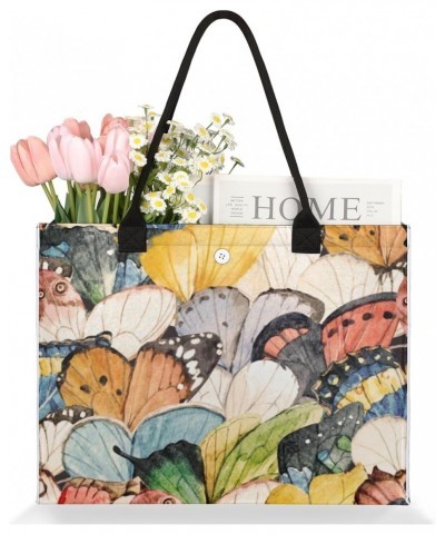 Butterfly Wings Cute Tote Bag with Digital Printing | Multi-Surface Design | Interior Pockets & Exterior Buttons | Ideal for ...