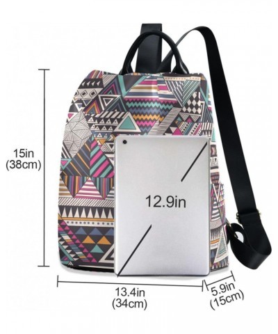 Women Fashion Backpack - Gemometric Aztec, Anti Theft Casual Daypack Shoulder Bag Purse for Travel Work 15 inches $16.81 Back...