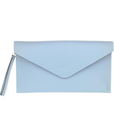 Womens Italian Genuine Leather Envelope Clutch Bag Serenity $21.57 Clutches