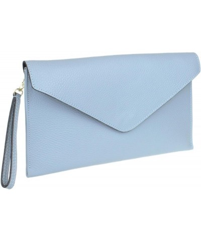 Womens Italian Genuine Leather Envelope Clutch Bag Serenity $21.57 Clutches