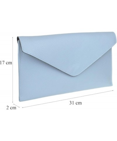 Womens Italian Genuine Leather Envelope Clutch Bag Serenity $21.57 Clutches