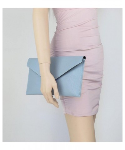 Womens Italian Genuine Leather Envelope Clutch Bag Serenity $21.57 Clutches