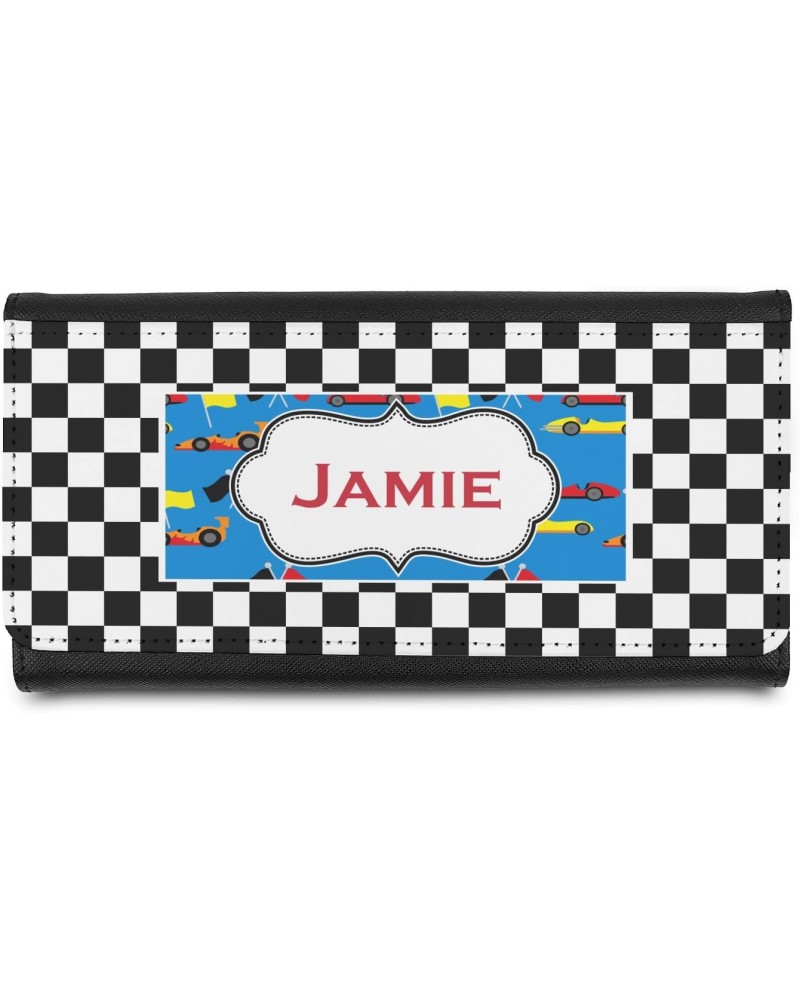 Personalized Checkers & Racecars Leatherette Ladies Wallet $20.17 Wallets