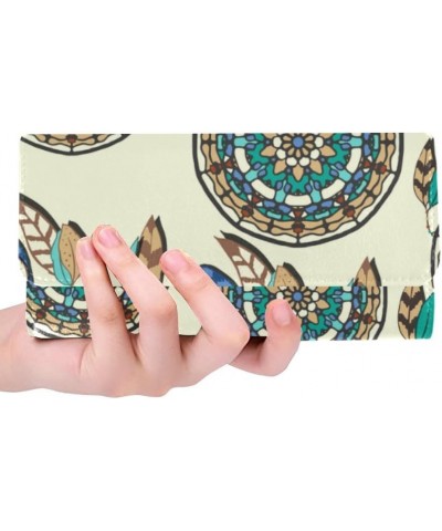 designer trifold wallet for women Graffiti colorful floral print on ladies wallets Color10 $24.79 Clutches