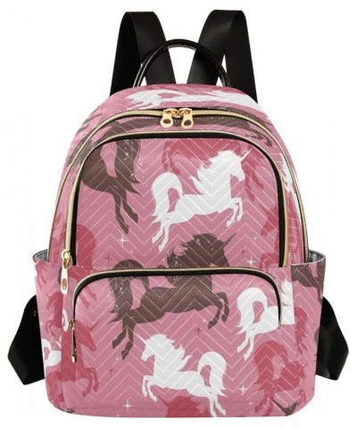 Fashion Backpack Mini Backpack Purse Casual Daily Backpack Unicorn Shadow for Travel for College Work Medium $13.94 Backpacks