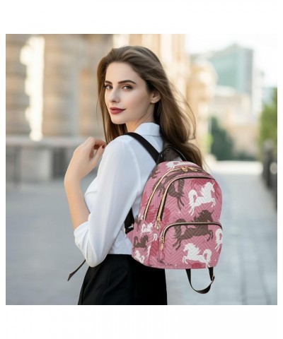 Fashion Backpack Mini Backpack Purse Casual Daily Backpack Unicorn Shadow for Travel for College Work Medium $13.94 Backpacks