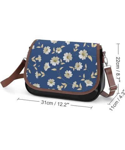 Printed Shoulder Crossbody Bag Leather Hobo Bags Medium Ladies Top Handles Satchels Stars Stripes Retro Color13 $22.08 Hobo Bags