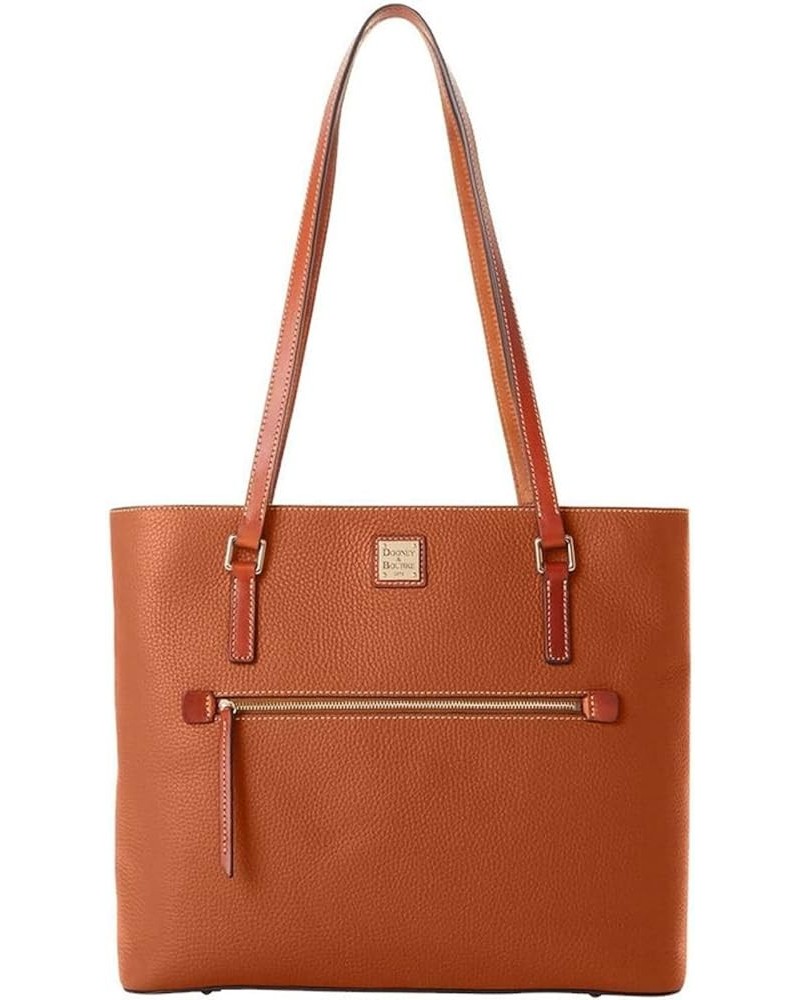 Pebble Grain Large Shopper Tote Caramel $95.39 Totes