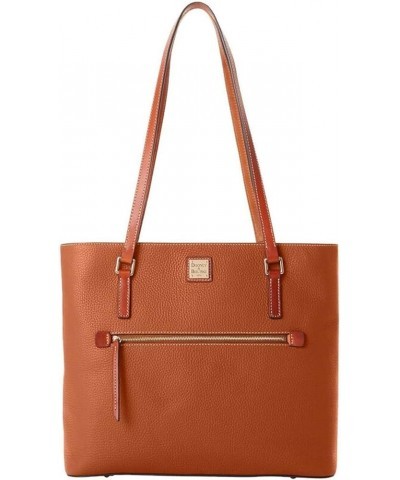 Pebble Grain Large Shopper Tote Caramel $95.39 Totes