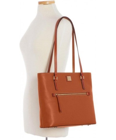 Pebble Grain Large Shopper Tote Caramel $95.39 Totes