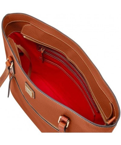 Pebble Grain Large Shopper Tote Caramel $95.39 Totes