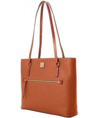 Pebble Grain Large Shopper Tote Caramel $95.39 Totes