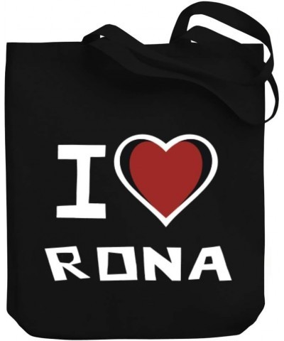 I love Rona Bicolor Heart Canvas Tote Bag 10.5" x 16" x 4 $17.60 Totes