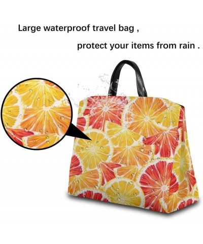 Citrus Fruits Large Tote Bag for Women Travel Should Bag Big Oversized Totes Waterproof Crossbody Tote Bag with Adjustable St...