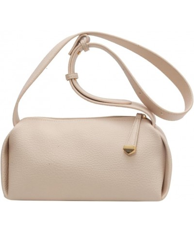 PU Fashionable Retro Solid Color Shoulder Bag Soft Leather Versatile Underarm Bag Handbag Crossbody Bag 2024 B Beige $15.07 S...