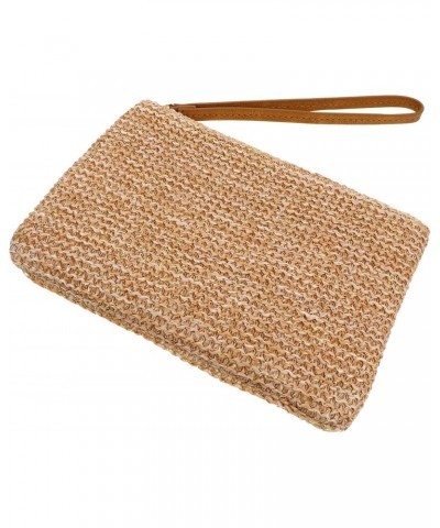 1pc Straw Wallet Beach Handbag Hand Purse Wristlet Handbag Straw Purse Women Purses Straw Clutch Bags for Women Ladies Wallet...