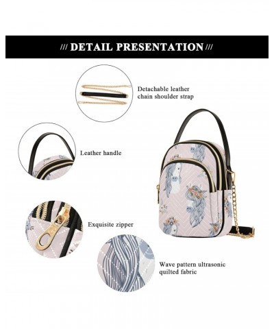 Adorable Horses Crossbody Bags for Women Small Purse Chain Shoulder Bags Hand Bag for Work Travel Gifts $10.66 Shoulder Bags