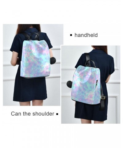 Tie Dye Pastel Ornamental Polyester Backpack Purse Travel Bag for Women Fashion Back Pack Shoulder Bag $20.39 Backpacks