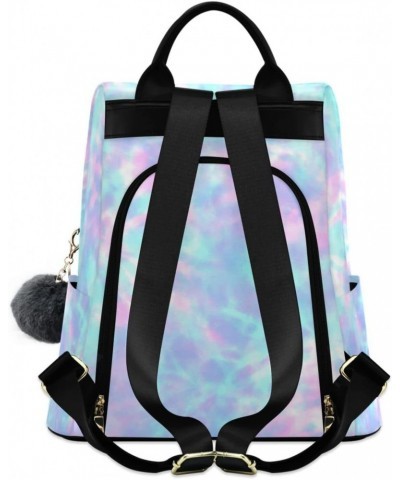 Tie Dye Pastel Ornamental Polyester Backpack Purse Travel Bag for Women Fashion Back Pack Shoulder Bag $20.39 Backpacks