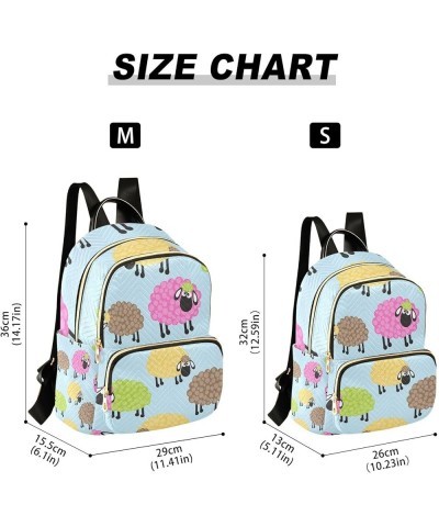 Cute Pig Women Backpack with Compartments, Small Backpacks Fashional Workout Backpack for Women Funny Sheep Medium $16.11 Bac...