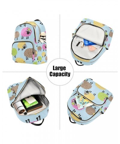 Cute Pig Women Backpack with Compartments, Small Backpacks Fashional Workout Backpack for Women Funny Sheep Medium $16.11 Bac...