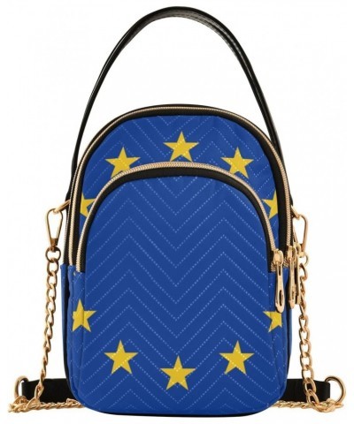 Patriot Cell Phone Purse European Union Flag Crossbody Handbag Durable Shoulder Bag Sturdy Travel Pouch Compact Chic Bag for ...