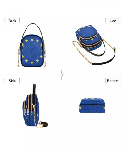 Patriot Cell Phone Purse European Union Flag Crossbody Handbag Durable Shoulder Bag Sturdy Travel Pouch Compact Chic Bag for ...