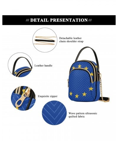 Patriot Cell Phone Purse European Union Flag Crossbody Handbag Durable Shoulder Bag Sturdy Travel Pouch Compact Chic Bag for ...