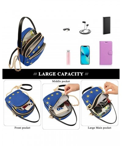 Patriot Cell Phone Purse European Union Flag Crossbody Handbag Durable Shoulder Bag Sturdy Travel Pouch Compact Chic Bag for ...