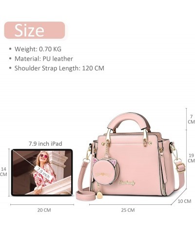 Women for Handbag Cute Shoulder Bags Casual Travel Crossbody Bag PU Leather Party Shopping Women Handbags Black Pink $30.13 S...