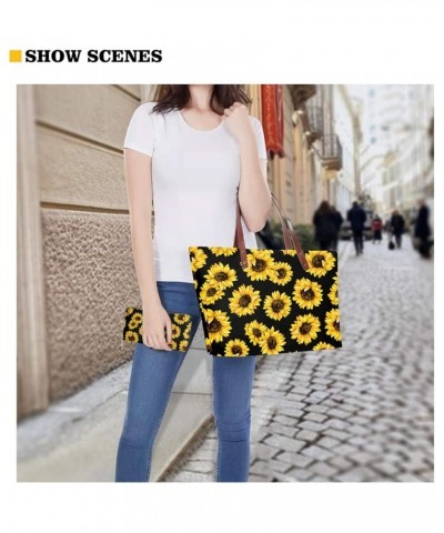 Women Satchel Handbags Shoulder Purses Totes Work Bags with Leather Wallet 2-Piece Set Turtle $26.00 Backpacks